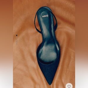 COPY - Denim slingback heels